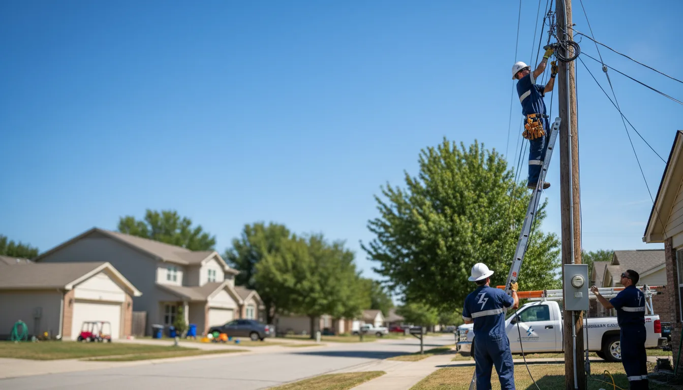 Residential electrician providing installation services in Bunker, MO